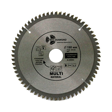 Диск пильный универсальный Trio-Diamond 190х30х1,8 мм 64 зуба (MM902)