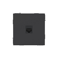 Розетка компьютерная DKC Kant встраиваемая черный уголь RJ45 (7012663DIY)