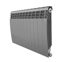 Радиатор биметаллический Royal Thermo BiLiner B 500 мм 12 секций 1" боковое подключение серебристый