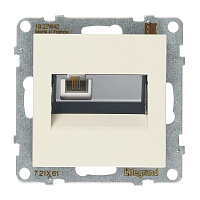 Розетка телефонная Legrand Suno встраиваемая слоновая кость RJ11 (721261)