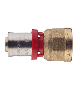 Соединитель прямой Tiemme 16(пресс) х 1/2 ВР(г)