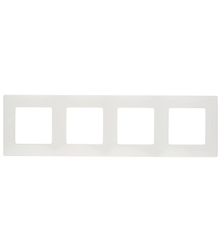 Рамка Legrand Etika четырехместная белая (672504)