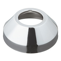 Отражатель декоративный для полотенцесушителя 1" d77 мм высокий хром