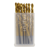 Набор сверл по металлу спиральных Hilberg Cobalt 5% Top 5,5х93 мм кобальтовое (10 шт.) (CO055-10)