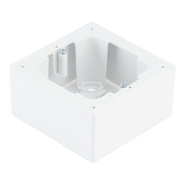 Коробка монтажная Simon 24 Harmonie одноместная накладная белая (2400751-030)