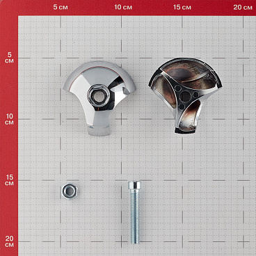 Держатель краб для двух труб к системе Joker d25 мм хром