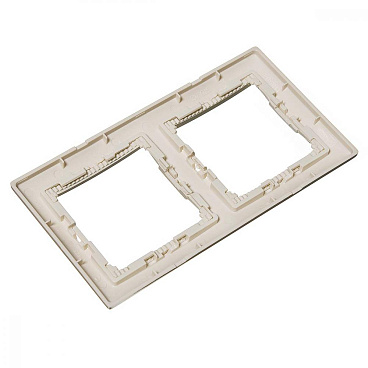 Рамка Legrand Valena двухместная слоновая кость (695632)