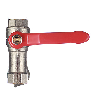 Кран шаровой латунный Valtec 1/2 ВР(г) х 1/2 ВР(г) ручка с фильтром прямой (VT.292.N.04)