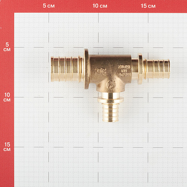 Тройник Stout 32 х 20 х 25 мм латунный (SFA-0014-322025)