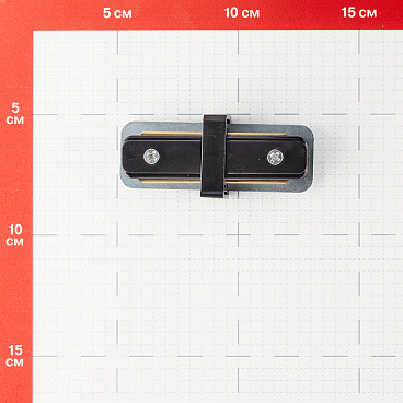 Коннектор для однофазного шинопровода прямой Arte Lamp Track черный (A130206)