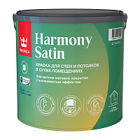 Краска моющаяся Tikkurila/Tikkivala Harmony Satin база С бесцветная 2,7 л
