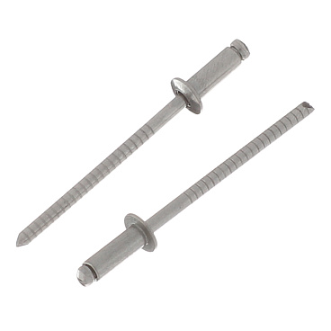 Заклепка вытяжная 3,2x8 мм нержавеющая сталь/нержавеющая сталь (100 шт.)