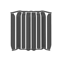 Накладка для прямоугольного плинтуса Идеал Дюра 80 мм графит (8 шт.)