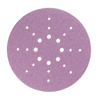 Диск шлифовальный КМ Purple d225 мм P40 на липучку бумажная основа (5 шт.)