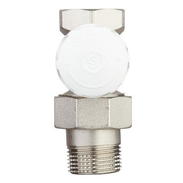 Клапан регулирующий Stout 3/4 НР(ш) х 3/4 ВР(г) для радиатора (SVR 2122 000020)