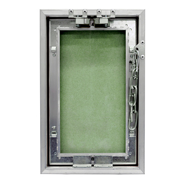 Люк ревизионный под плитку Практика Контур алюминиевый 250х400 мм скрытый нажимной