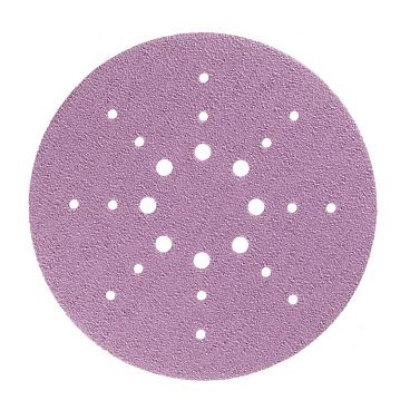 Диск шлифовальный КМ Purple d225 мм P40 на липучку бумажная основа (5 шт.)
