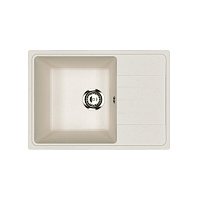 Мойка для кухни Ulgran Practik 60х42х19 см врезная с крылом искусственный камень белая