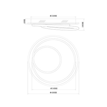 Светильник светодиодный накладной Freya Spiral 4000К 85 Вт 35 кв.м белый IP20 (FR6089CL-L120W)