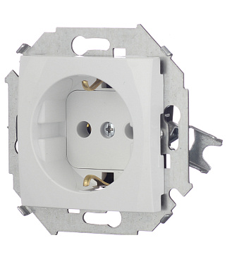 Розетка Simon 15 встраиваемая белая (1591432-030)