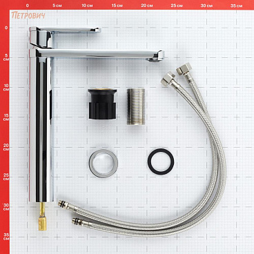 Смеситель для раковины высокий Corsa Deco FX однорычажный хром (FBFXL)