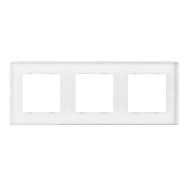 Рамка Simon 24 Harmonie трехместная алюминий (2400630-033)