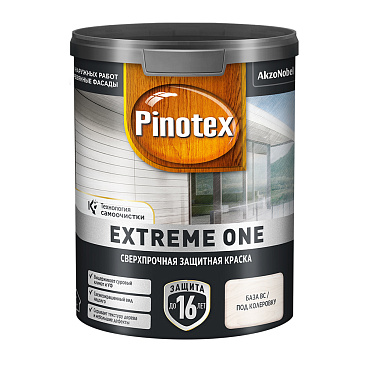 Краска фасадная по дереву Pinotex Extreme One база BC бесцветная 0,85 л