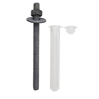 Комплект установки для химического анкера шпилька 8х105 мм гильза 12х80 мм Hard-Fix (2 шт.)