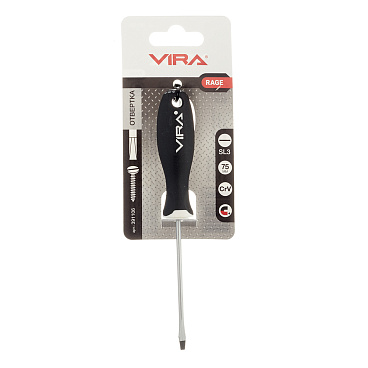 Отвертка плоская SL3 75 мм Rage by Vira (391106)