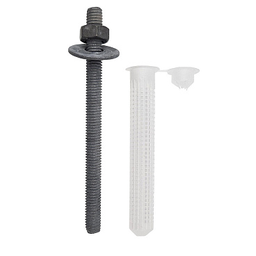 Комплект установки для химического анкера шпилька 8х105 мм гильза 12х80 мм Hard-Fix (2 шт.)