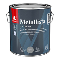 Краска по ржавчине Tikkurila/Tikkivala Metallista серебристая гладкая глянцевая 2,3 л