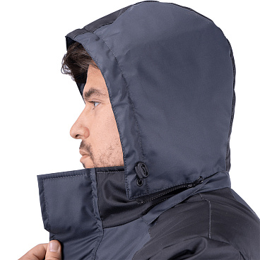 Костюм рабочий мужской утепленный ГК Спецобъединение Роуд 52-54 рост 170-176 см темно-серый/черный