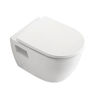 Унитаз подвесной Corsa Deco DX Rimless безободковый с сиденьем дюропласт микролифт (WHDX530RS)