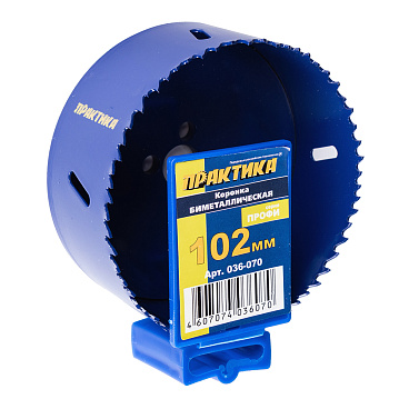 Коронка биметаллическая Практика (036-070) универсальная d102 мм
