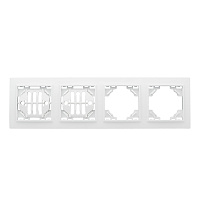 Рамка EKF Минск четырехместная белая (ERM-G-304-10)