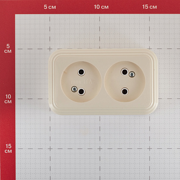 Розетка Svet накладная бежевая (0215-00391)