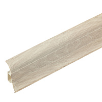 Плинтус ПВХ напольный Winart 58 мм дуб рене 2500 мм S-профиль с кабель-каналом