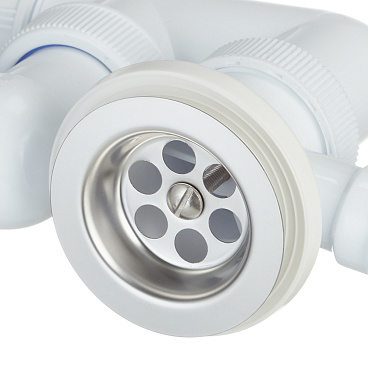 Сифон для ванны Wirquin Pro 1 1/2х40 мм регулируемый с выпуском с переливом (30718059)