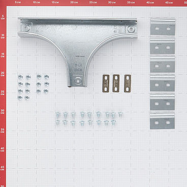 Ответвитель для лотка Т-образный горизонтальный DKC 50х50 мм с креплением (36120K)