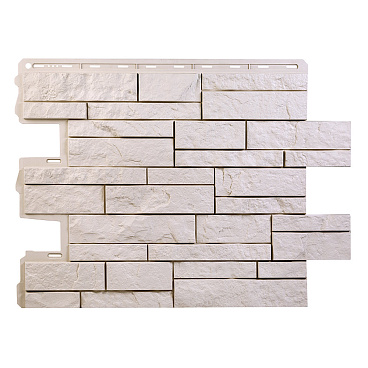 Панель фасадная Альта Профиль Шотландия Эко 680х560 мм кремовая