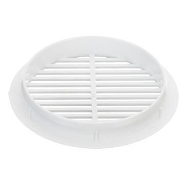 Решетка вентиляционная пластиковая переточная Era ДП d50,4 мм с фланцем d45 мм белая (4 шт.)