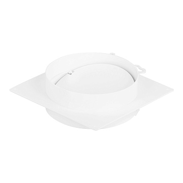 Соединитель для круглых воздуховодов ERA с накладной пластиной с обратным клапаном пластиковый d150 мм