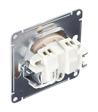 Розетка Systeme Electric Glossa встраиваемая бежевая (GSL000241)