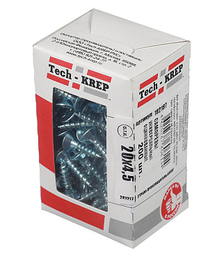 Саморезы универсальные 20x4,5 мм оцинкованные (200 шт.)