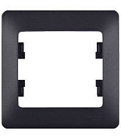 Рамка Systeme Electric Glossa oдноместная антрацит (GSL000701)