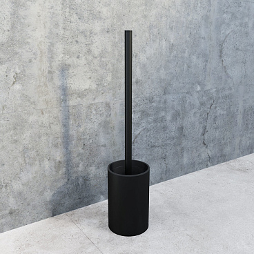 Ершик для унитаза Iddis Petite напольный металл черный (PETBLP0i47)