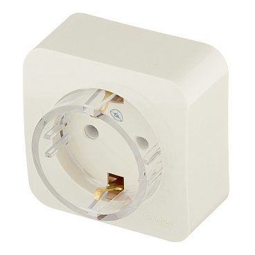 Розетка Systeme Electric Blanca накладная бежевая компакт (BLNRA110117)