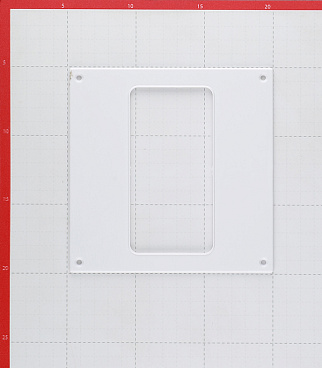 Накладка настенная пластиковая для плоских воздуховодов 60х120 мм