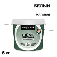Декоративное покрытие Bayramix Easy Wall Перламутровый шелк белая 5 кг