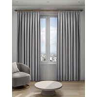 Штора блэкаут светло-серая 200х280 см Decofest Омбра (153.747)